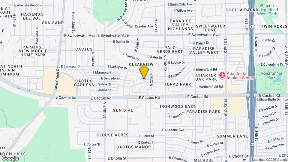 2644 E Sylvia St Map and Location Details