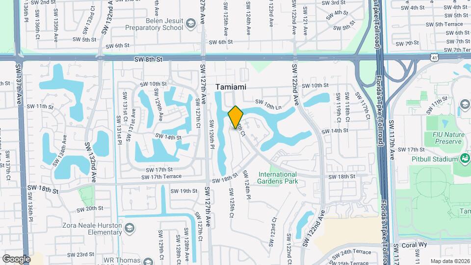 1314 SW 124th Pl Map and Location Details