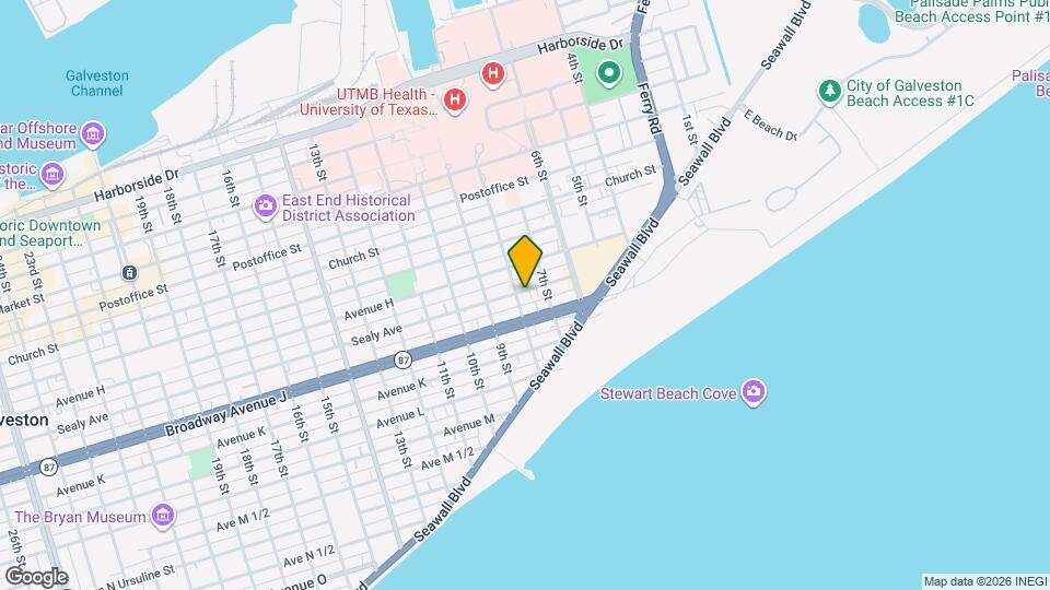 723 Sealy Ave Map and Location Details