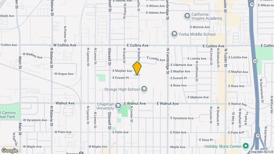 678 N Shaffer St Map and Location Details