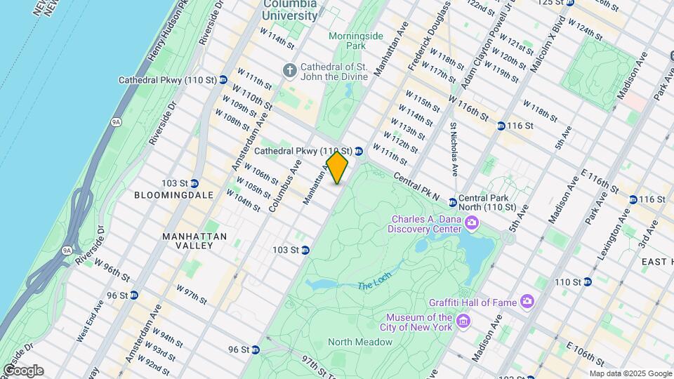 473 Central Park West Map and Location Details