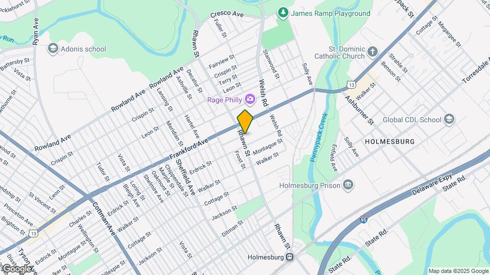 4127 Rhawn St Map and Location Details