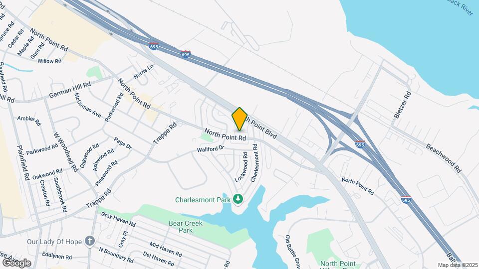 3406 North Point Rd Map and Location Details