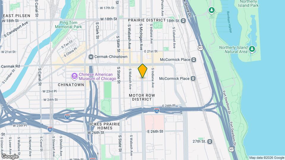 2299 S Michigan Ave, Unit 413 Map and Location Details