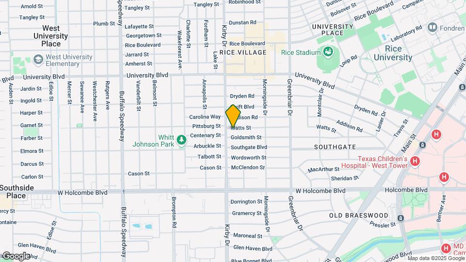 2523 Watts St Map and Location Details