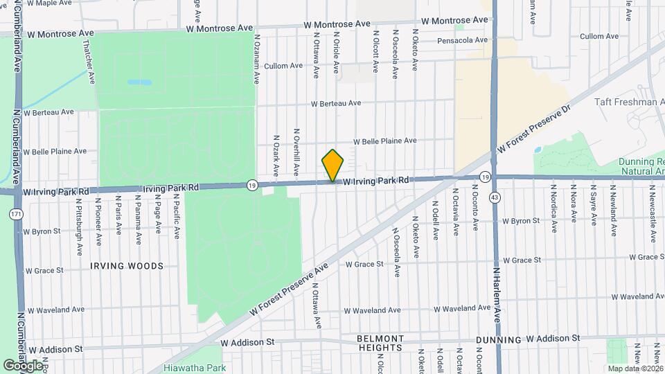 3954 N Oriole Ave Map and Location Details
