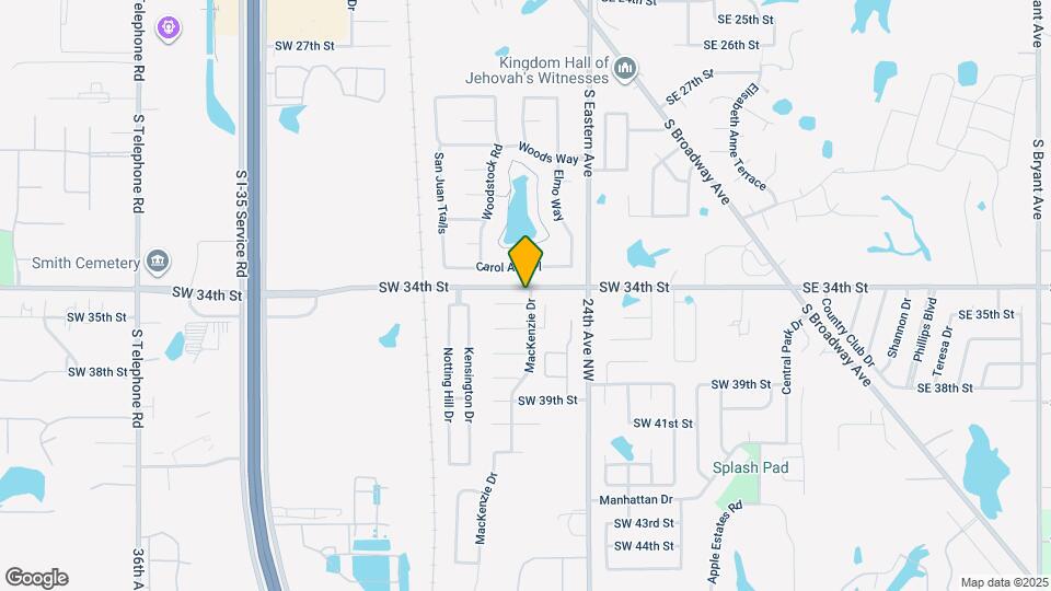 901 SW 35th St Map and Location Details