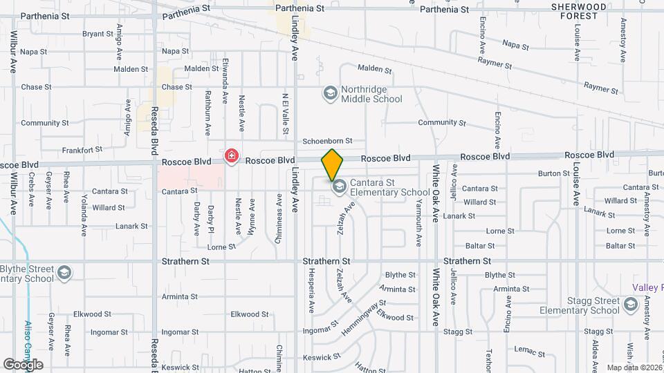 17965 Cantara St Map and Location Details