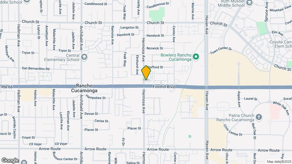 10120 Foothill Blvd Map and Location Details