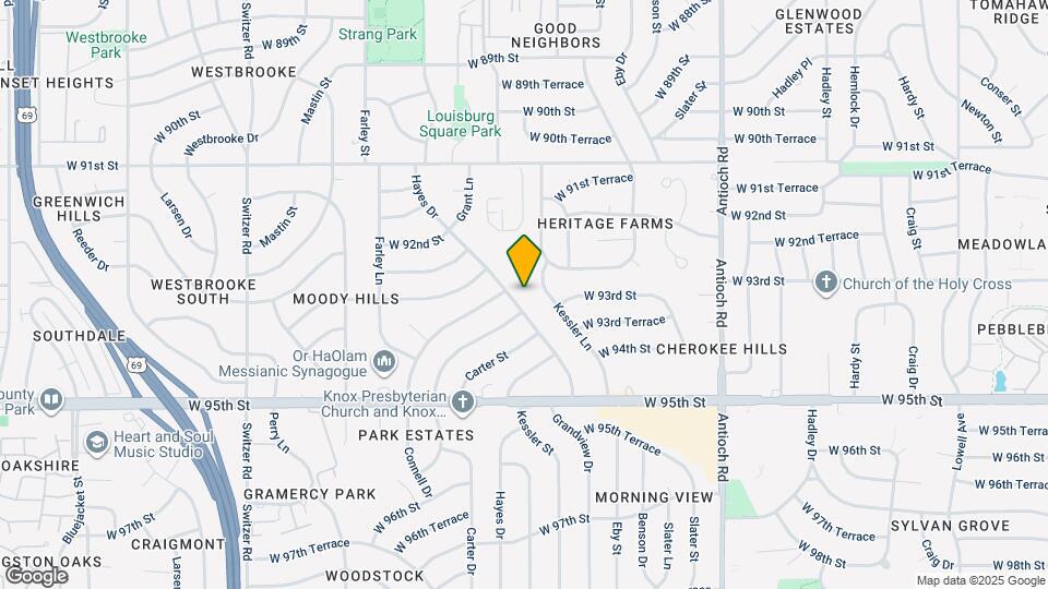 9303 Hayes Dr Map and Location Details