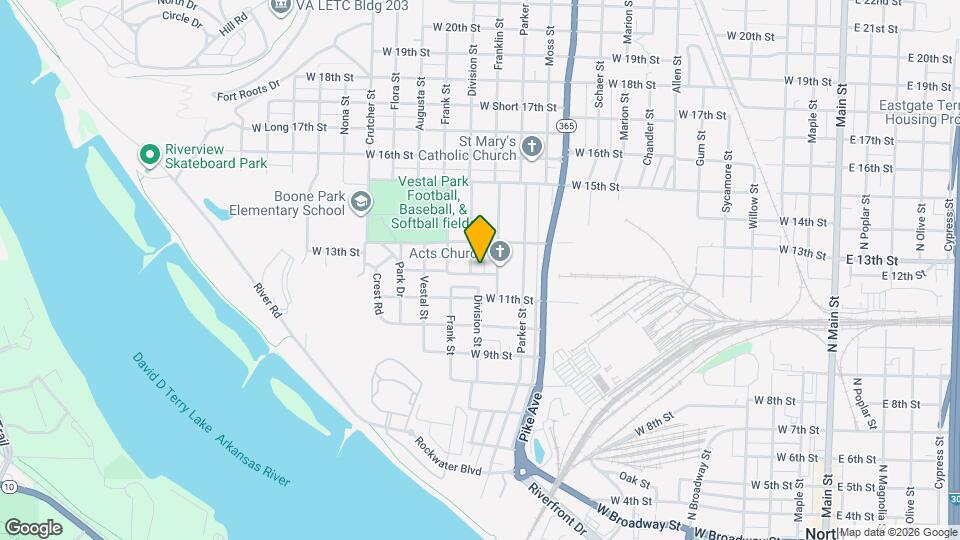 1315 W 12th St Map and Location Details