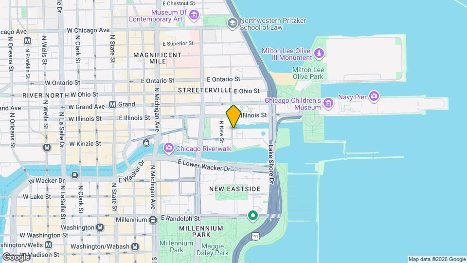 447 N McClurg Ct Map and Location Details