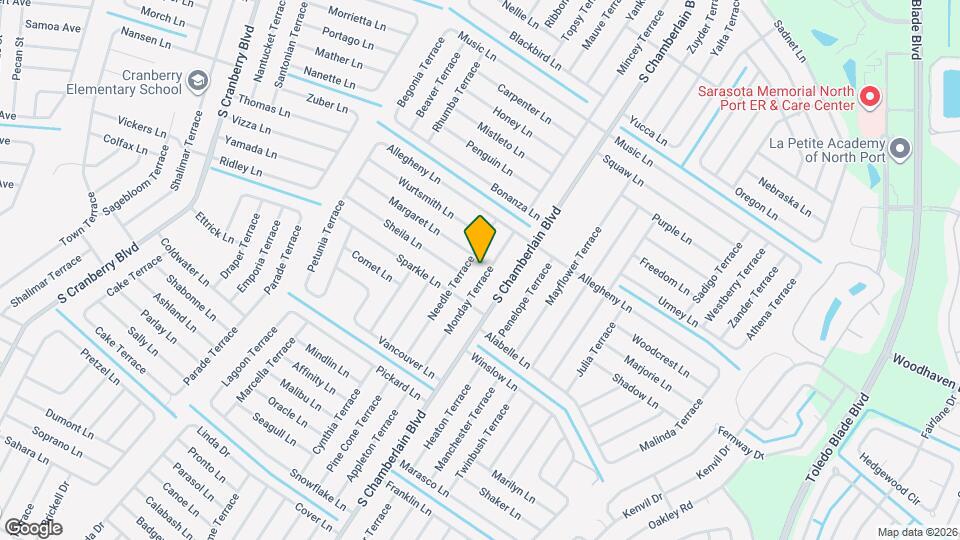 3343 Monday Terrace Mapa y Detalles de la Ubicación