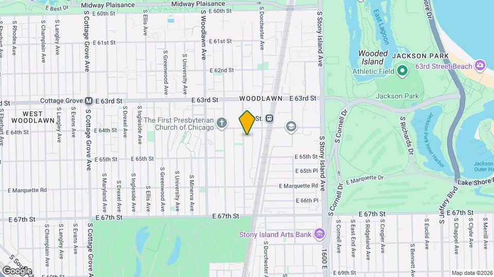6419 S Kenwood Ave, Unit 2 Map and Location Details