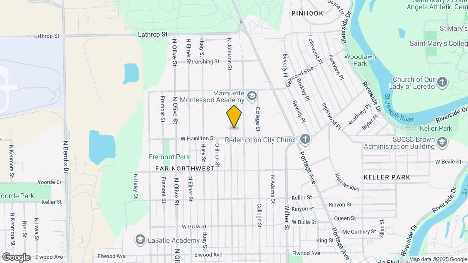 1910 N Johnson St Map and Location Details