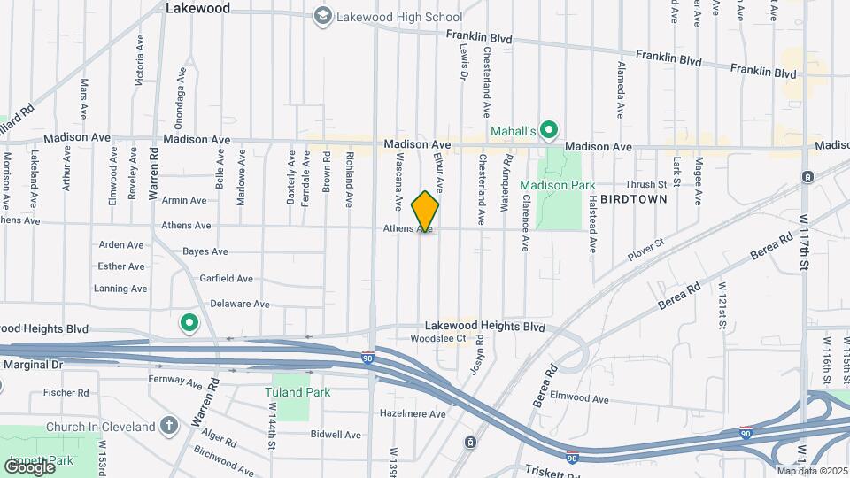 2121 Wyandotte Ave Map and Location Details