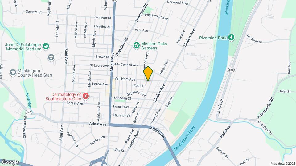 1529 Bluff St Map and Location Details