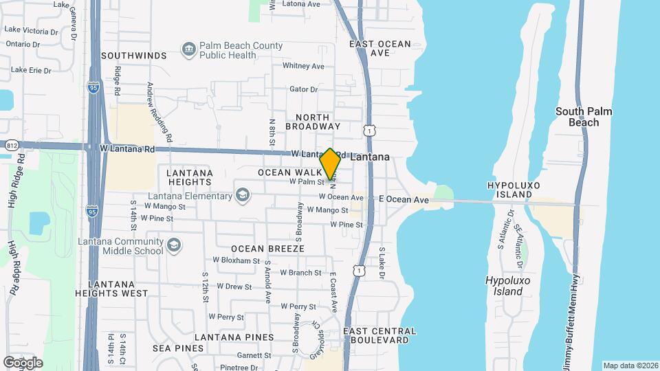 410 W Palm St Map and Location Details