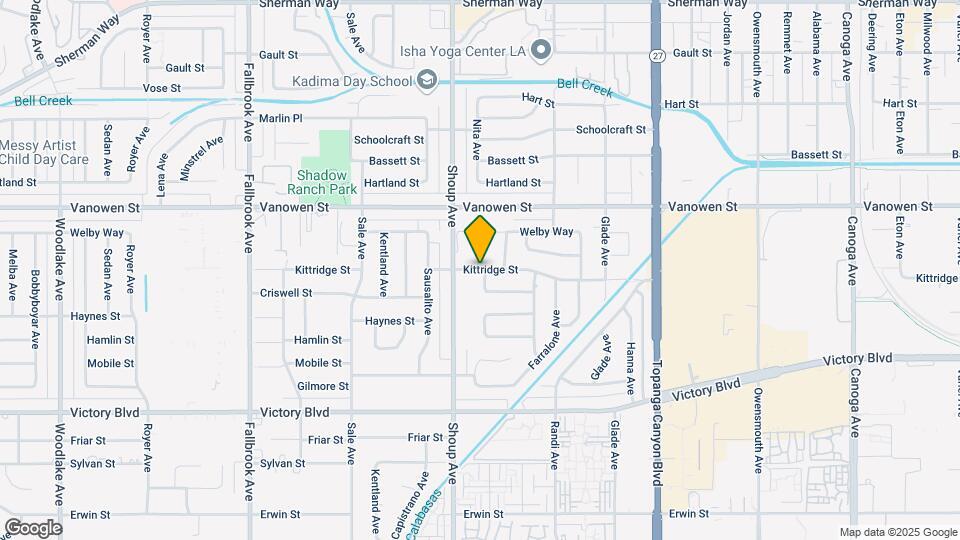 22333 Kittridge St Map and Location Details