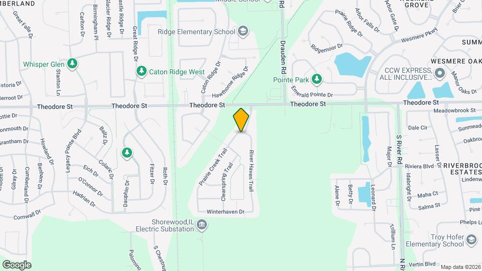 1418 Prairie Creek Trail Map and Location Details