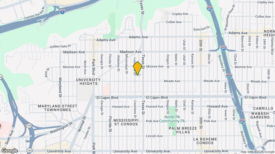 4425 Louisiana St Map and Location Details