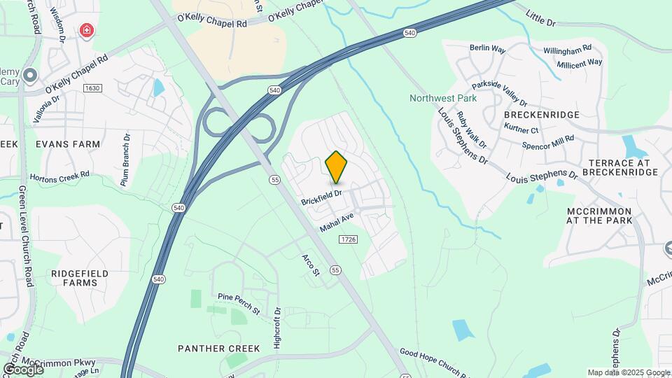 1223 Brickfield Dr Map and Location Details