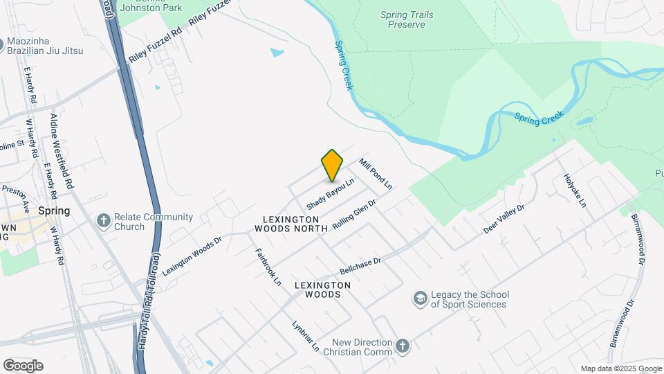 2603 Shady Bayou Ln Map and Location Details