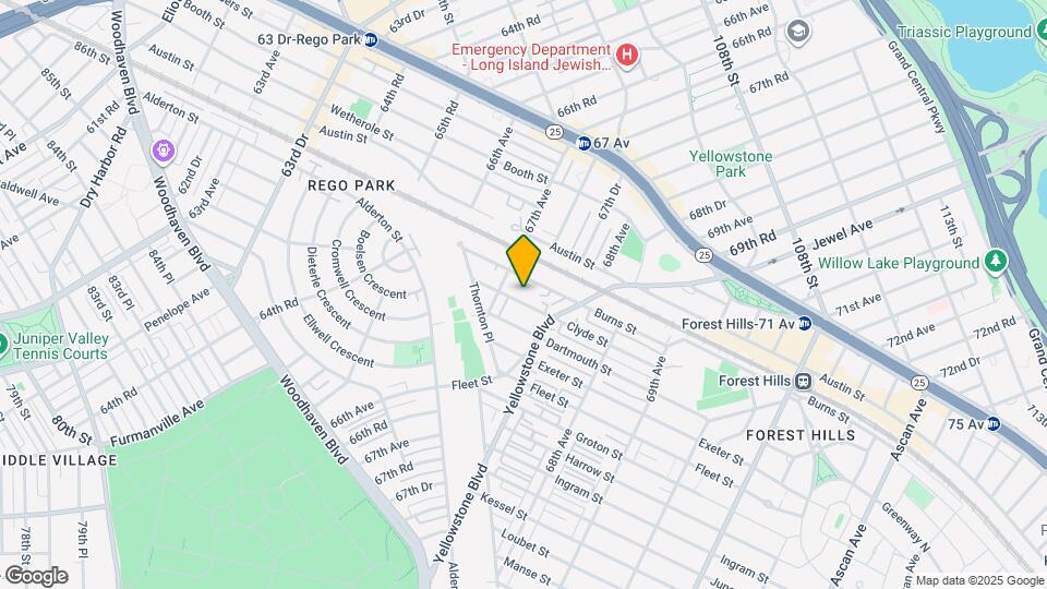 67-25 Clyde St Map and Location Details