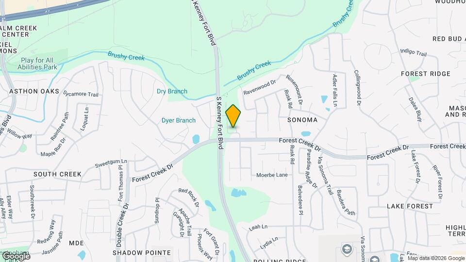 2500 FOREST CREEK Dr Map and Location Details