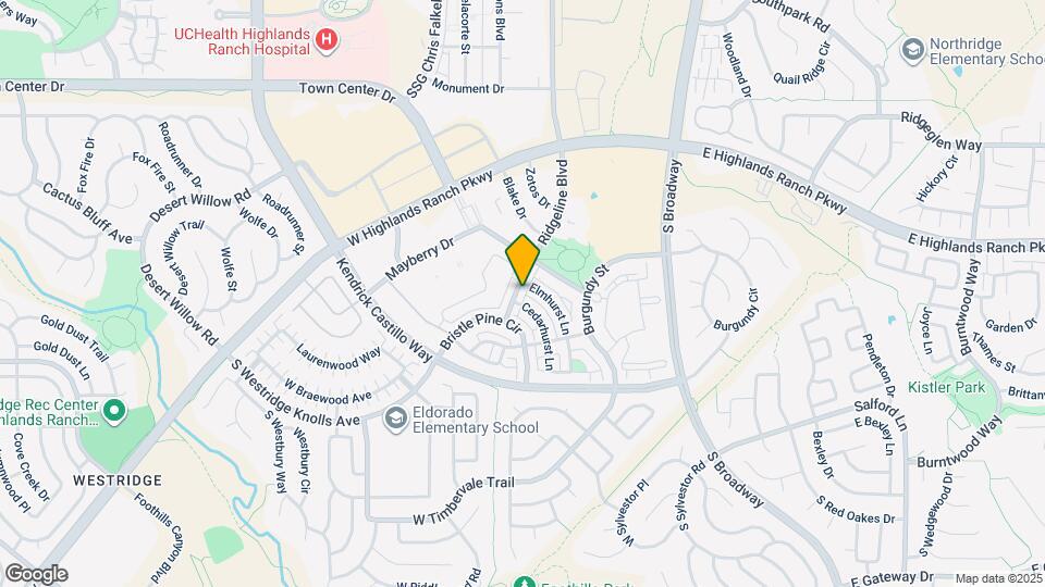 9450 Ridgeline Blvd Map and Location Details