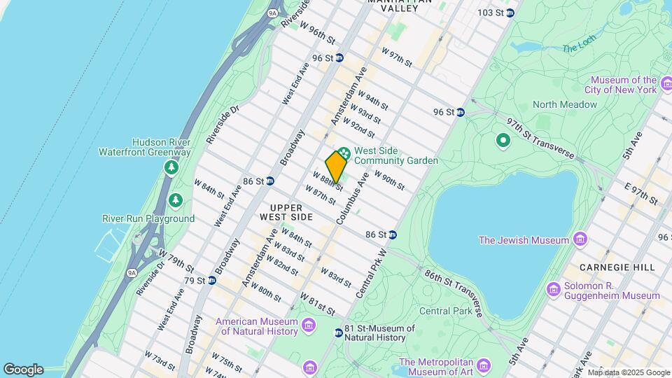 134 W 88th St Map and Location Details