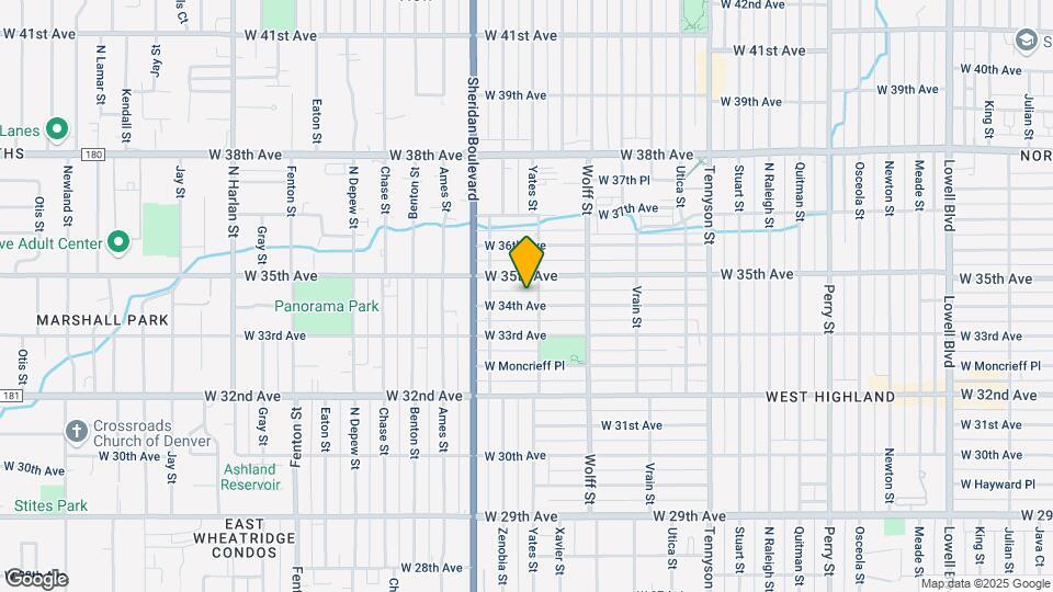 5021 W 34th Ave Map and Location Details