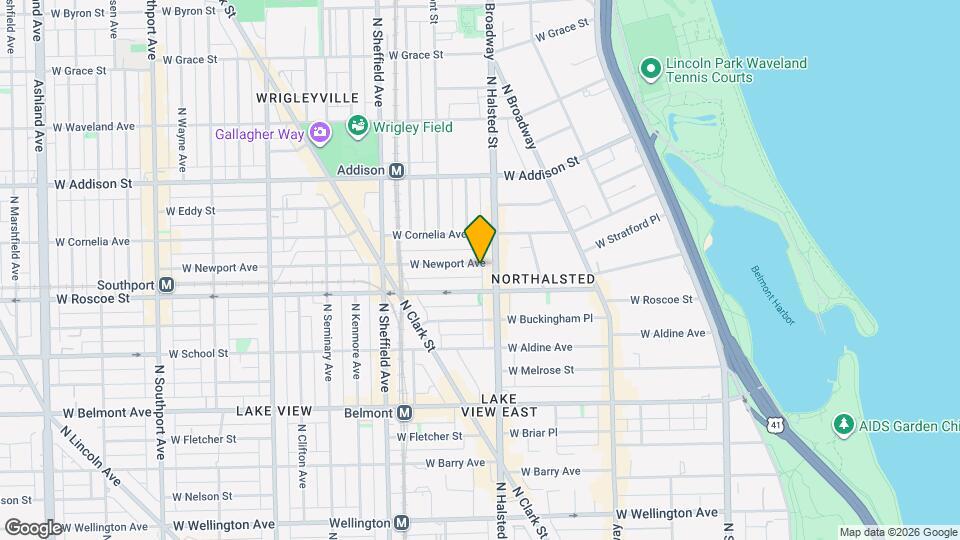 815 W Newport Ave, Unit 1R Map and Location Details