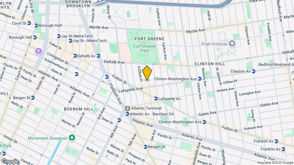 64 S Portland Ave, Unit Garden Map and Location Details