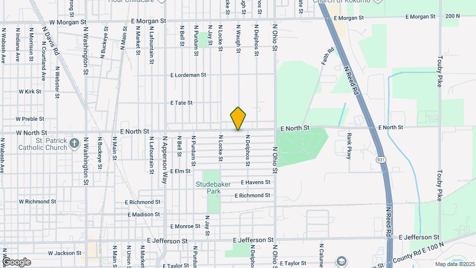 937 E North St Map and Location Details