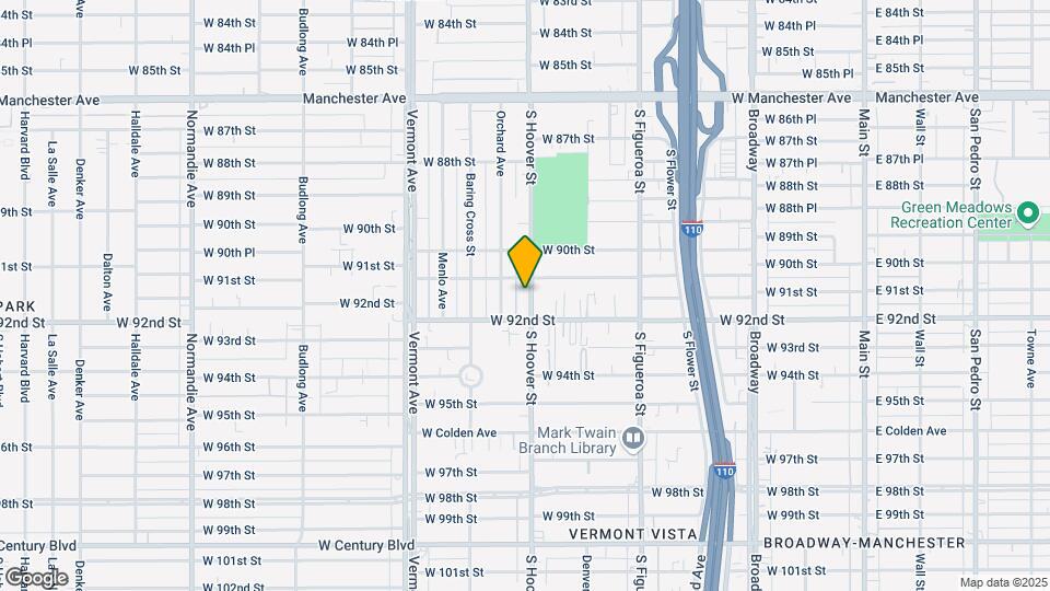 9121 S Hoover St Map and Location Details