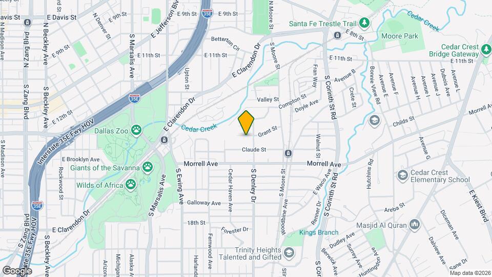 1218 Grant St Map and Location Details