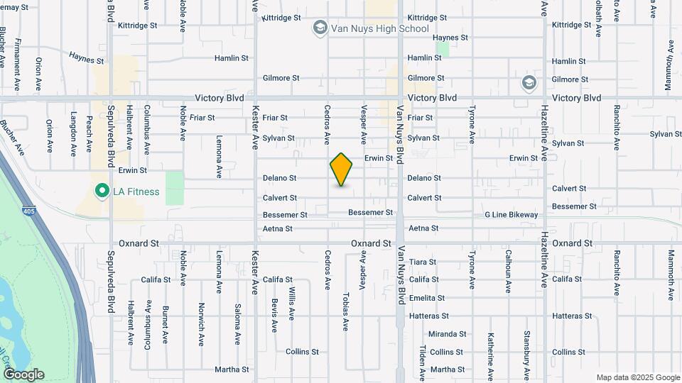 14639 Calvert St Map and Location Details
