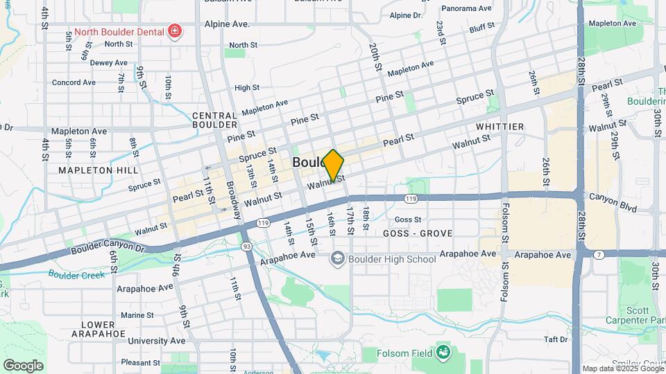 1620 Walnut St Map and Location Details