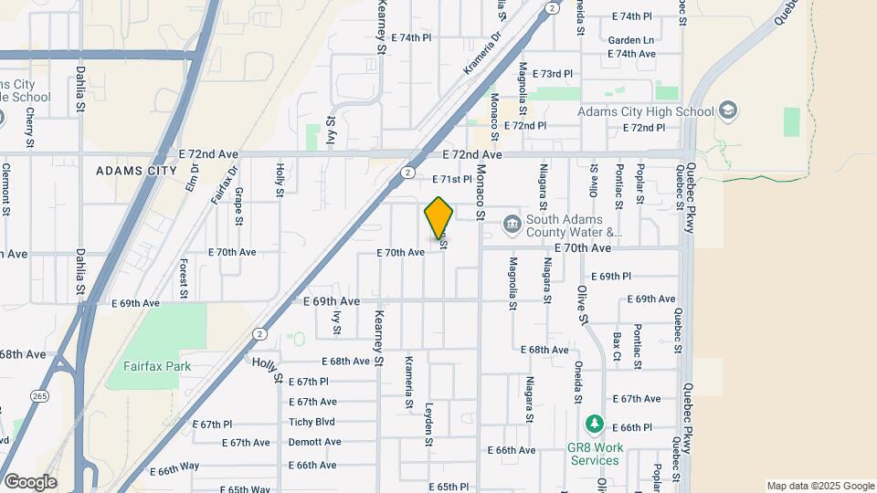 7001 Leyden St Map and Location Details