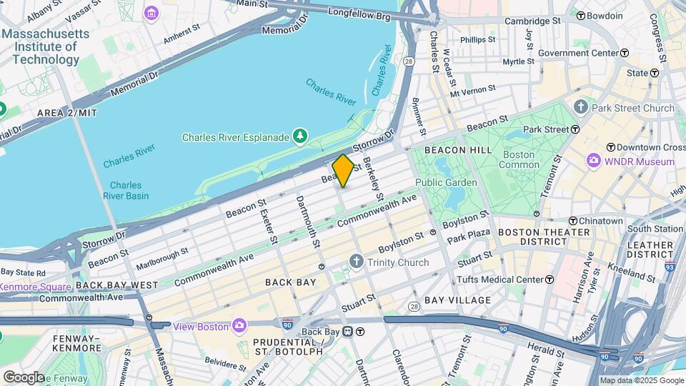 90 Marlborough St, Unit 1 Map and Location Details
