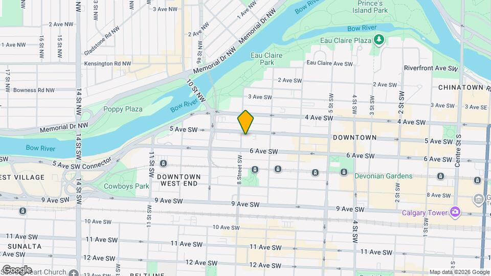 839 5 Av SW Map and Location Details