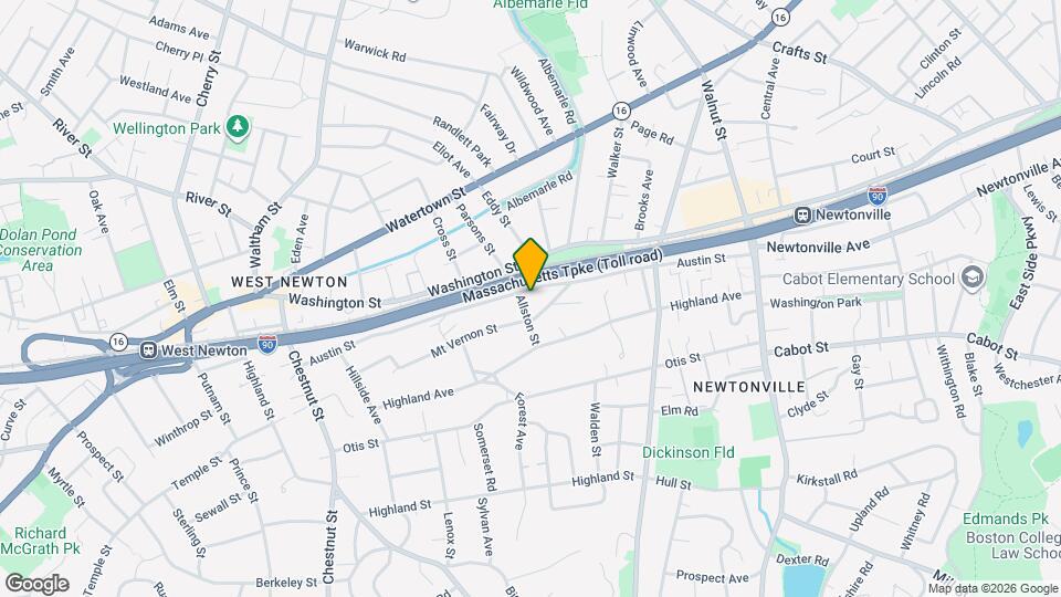 8 Allston St, Unit Second Floor Map and Location Details