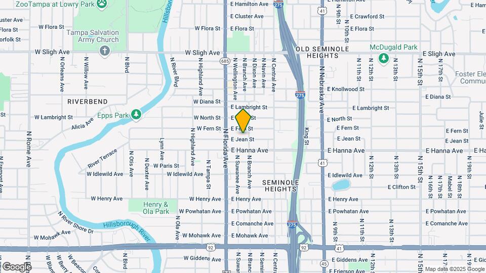 204 E Jean St Mapa y Detalles de la Ubicación