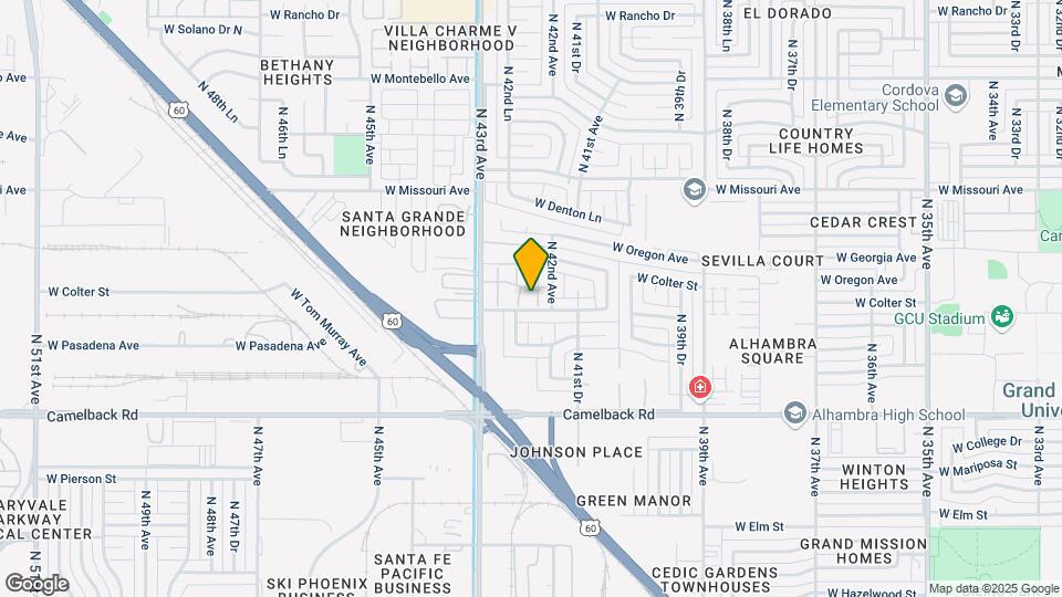 5214 N 42nd Ln Map and Location Details