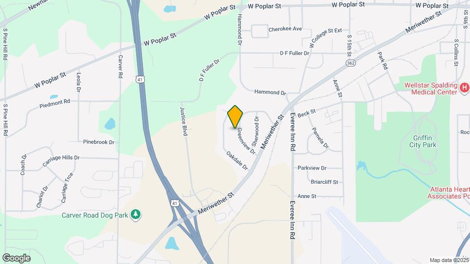 1319 Greenview Dr Map and Location Details