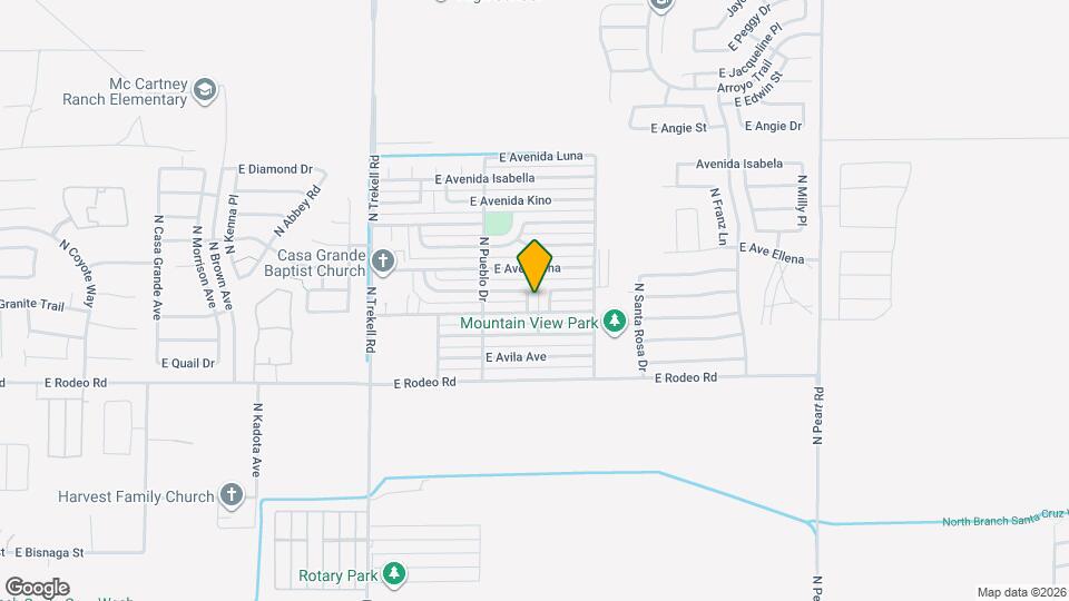 1244 E Delano Dr Map and Location Details