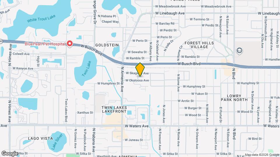 2119 W Okaloosa Ave Map and Location Details
