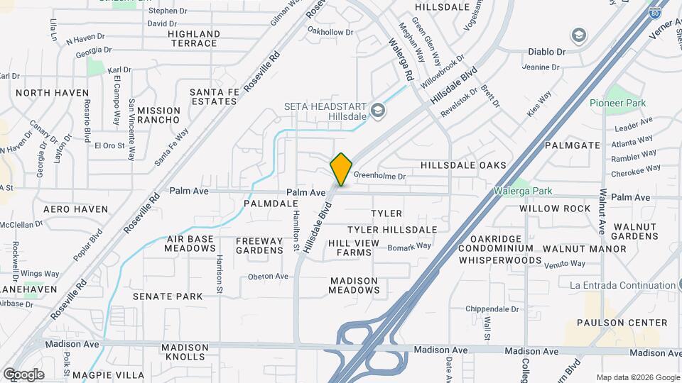 4421 Palm Ave Map and Location Details