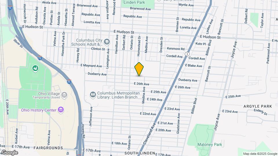 1245 Duxberry Ave Mapa y Detalles de la Ubicación